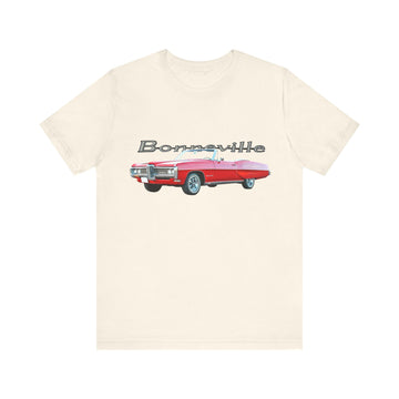 1968 Pontiac Bonneville Short Sleeve Tee with car graphic design.