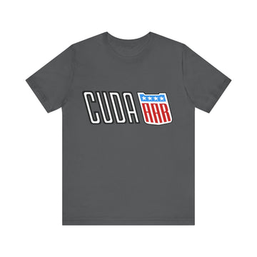 AAR Cuda Logo Short Sleeve Tee, classic unisex design, lightweight and soft cotton.
