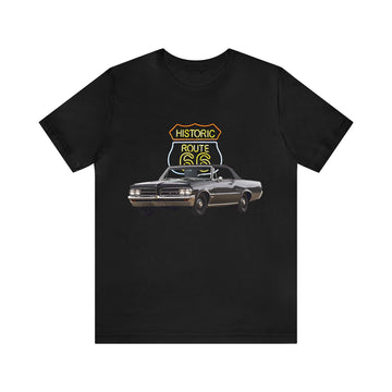 1964 GTO in our route 66 series Short Sleeve Tee