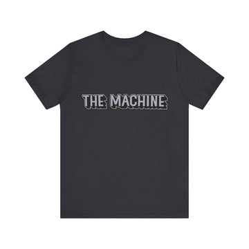 AMC Rebel "The Machine" Logo Short Sleeve Tee in black with bold text design.
