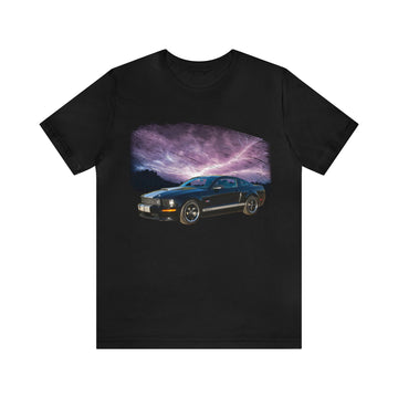 1987 Mustang GT in our lightning series Short Sleeve Tee