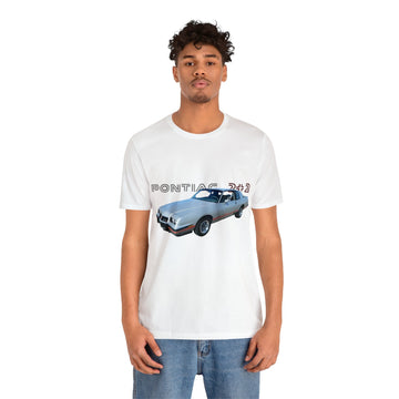 1986 Grand Prix 2+2 Short Sleeve Tee with vintage car graphic on soft cotton.