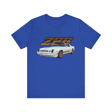 1981 Camaro Z28 in our lava series Short Sleeve Tee