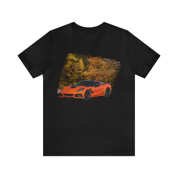 2019 Corvette in our fall day series Short Sleeve Tee