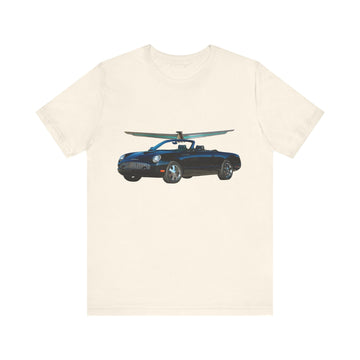 2002 Ford T-Bird Short Sleeve T-Shirt with classic car design, soft cotton, unisex fit.