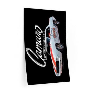 1969 Camaro SS Pace Car wall decal, 24x36, reusable polyester, indoor use.