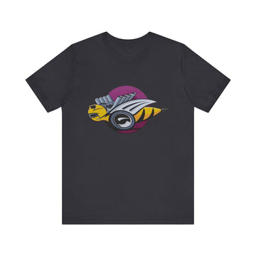 Dodge Rumble Bee Logo Short Sleeve Tee with vibrant design on black cotton.