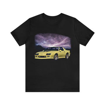1984 Camaro Iroc-Z Z28 in our lightning series Short Sleeve Tee