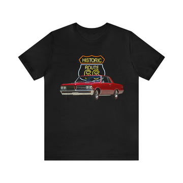 1964 GTO in our route 66 series Short Sleeve Tee