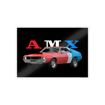 1969 AMX Gloss Posters with high-gloss finish featuring classic car design.