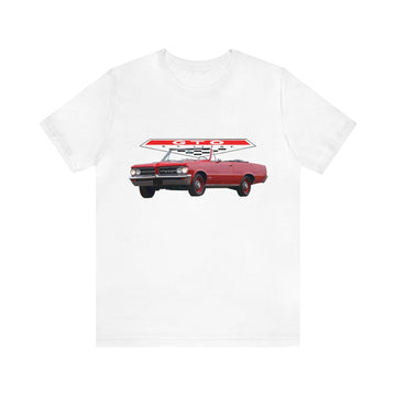 1964 GTO short sleeve tee with classic car illustration on lightweight fabric.