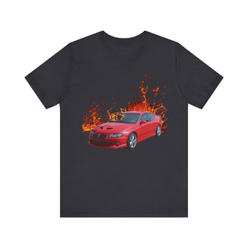 2004 Pontiac GTO lava series short sleeve tee in black with vivid design.