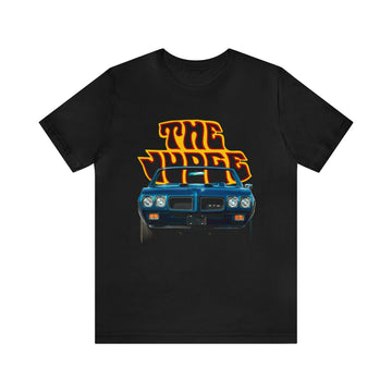 1970 GTO Judge short sleeve tee with vintage car graphic.