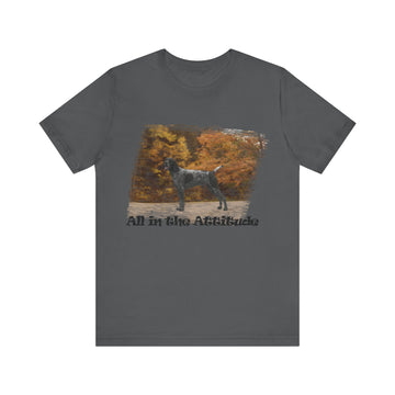 German Shorthaired Pointer fall day Attitude series short sleeve t-shirt.