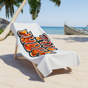 Pontiac Flaming Judge Logo Beach Towel Free Shipping!