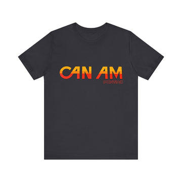 Pontiac Can AM Logo Short Sleeve Tee in black with bold logo design.