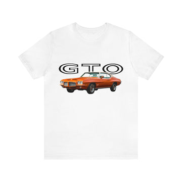 1971 GTO Short Sleeve Tee with classic car graphic, lightweight cotton, unisex fit.