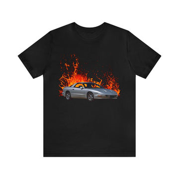 1997 Formula Firebird lava series short sleeve tee with fire graphic.