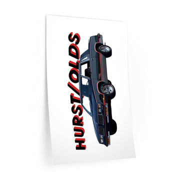 1983 Hurst Olds 442 wall decal featuring classic car design.
