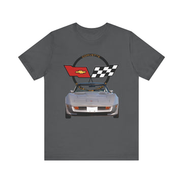 1982 Corvette Collectors Edition Short Sleeve Tee featuring classic car design.