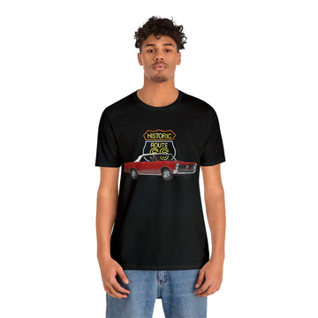 1965 GTO in our route 66 series Short Sleeve Tee