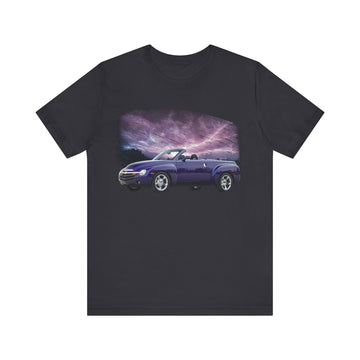 2004 Chevy SSR Lightning Series Short Sleeve Tee with classic car graphic on soft cotton.