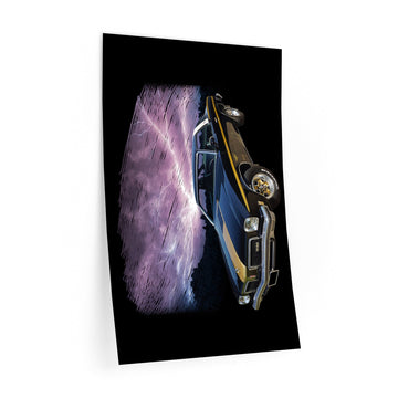 1974 Hurst Olds 442 lightning series wall decal, 24"x36", reusable indoor decoration.