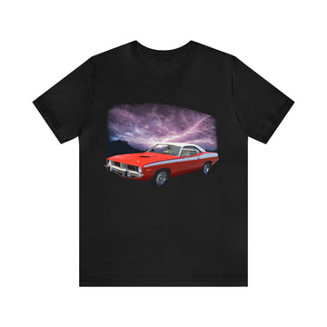 1974 Barracuda in our lightning series Short Sleeve Tee