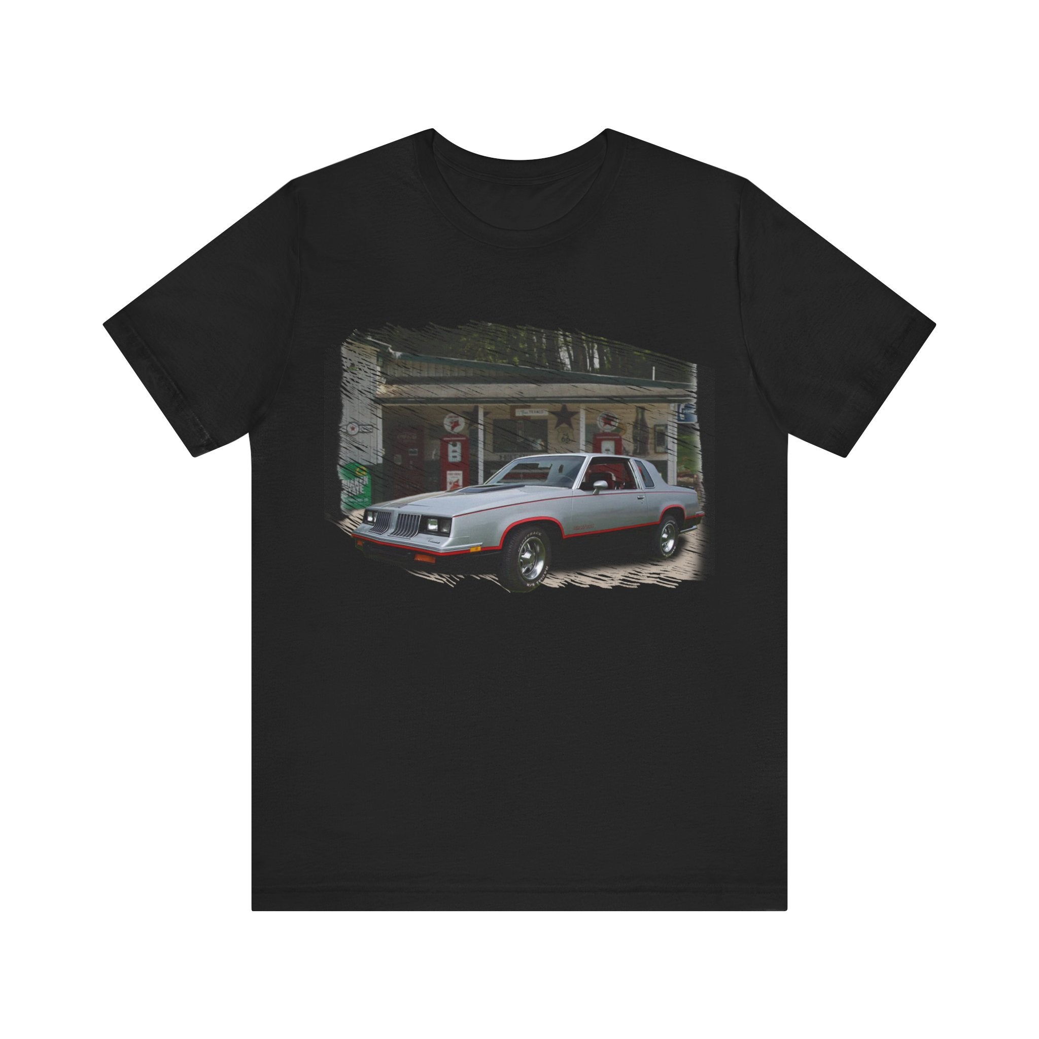 NEW 1984 Hurst Olds 442 in our filling station series Short Sleeve T-Shirt