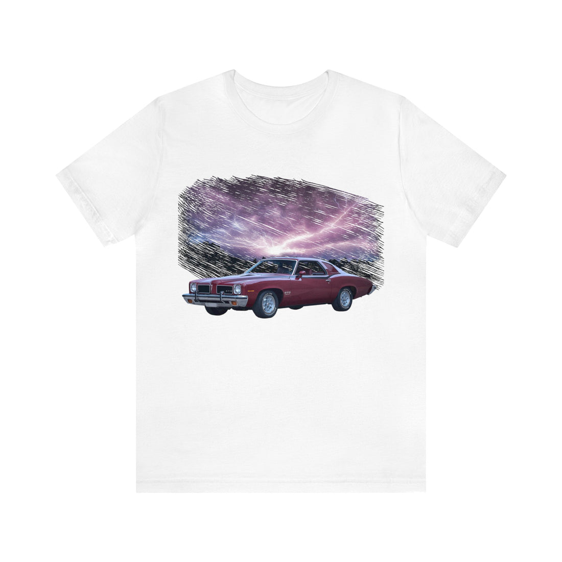 1973 GTO in our lightning series Short Sleeve Tee