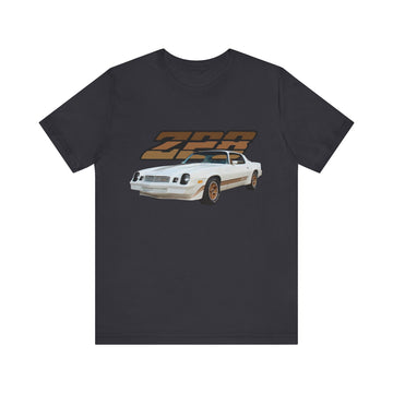 1981 Camaro Z28 in our lava series Short Sleeve Tee