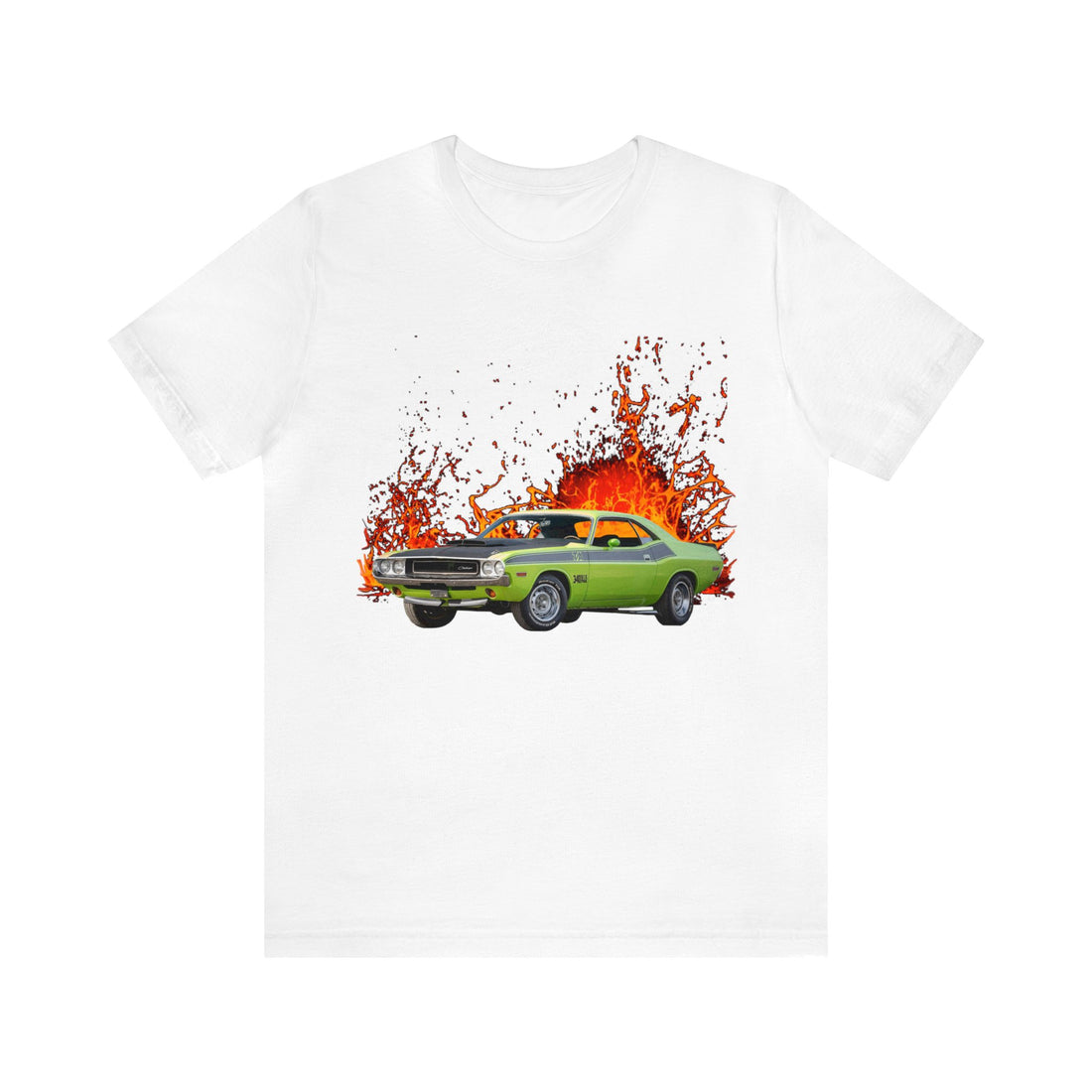 1970 Challenger TA in our lava series Short Sleeve Tee