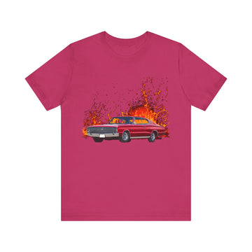 1966 Dodge Charger in our lava series Short Sleeve Tee