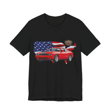 US Steel Series – Horsepower with a hometown!  Slightly Distressed 2010 Dodge Challenger US Steel Series T-Shirt