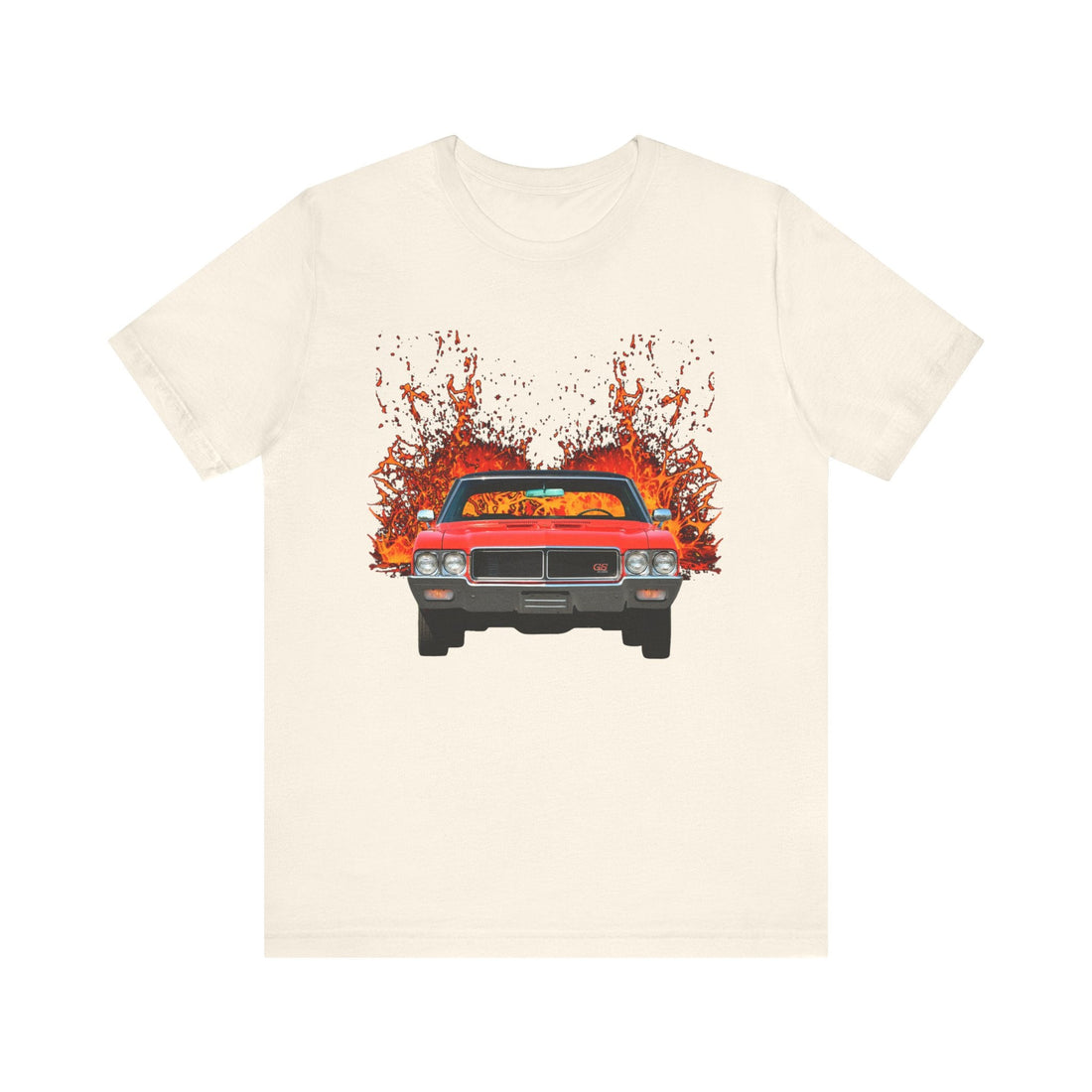 1970 Buick Gran Sport GS lava series short sleeve tee with classic car graphic.