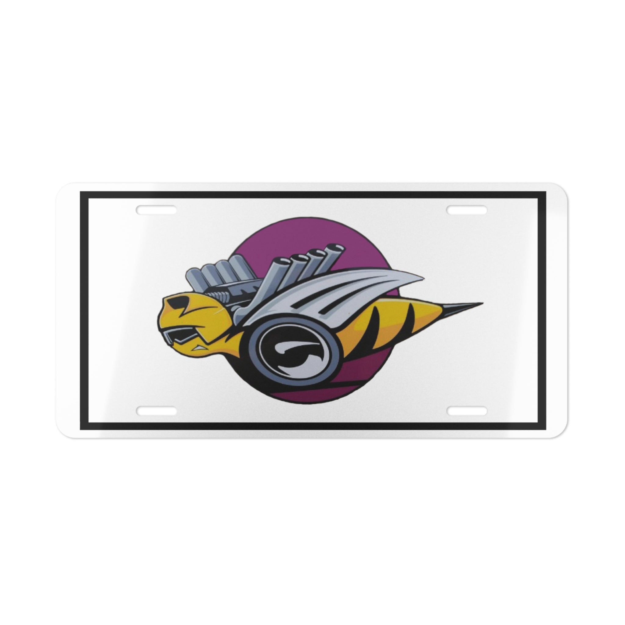 Rumble Bee Logo License Plate