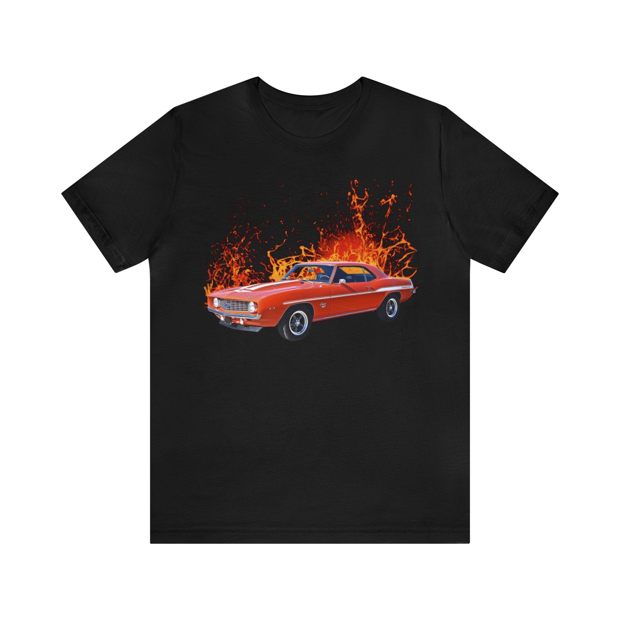 1969 Camaro in our lava series Short Sleeve Tee