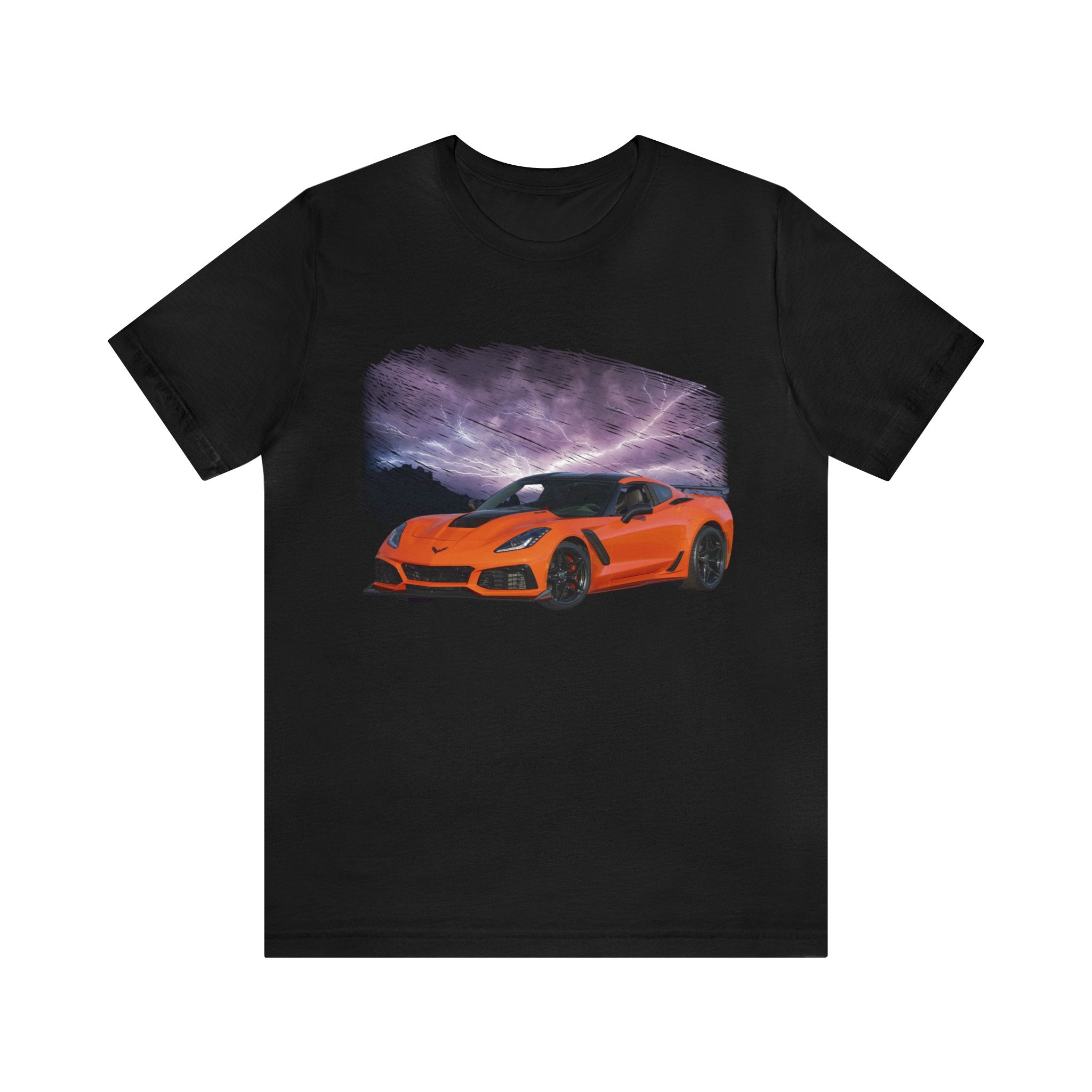 2019 Corvette in our lightning series Short Sleeve Tee