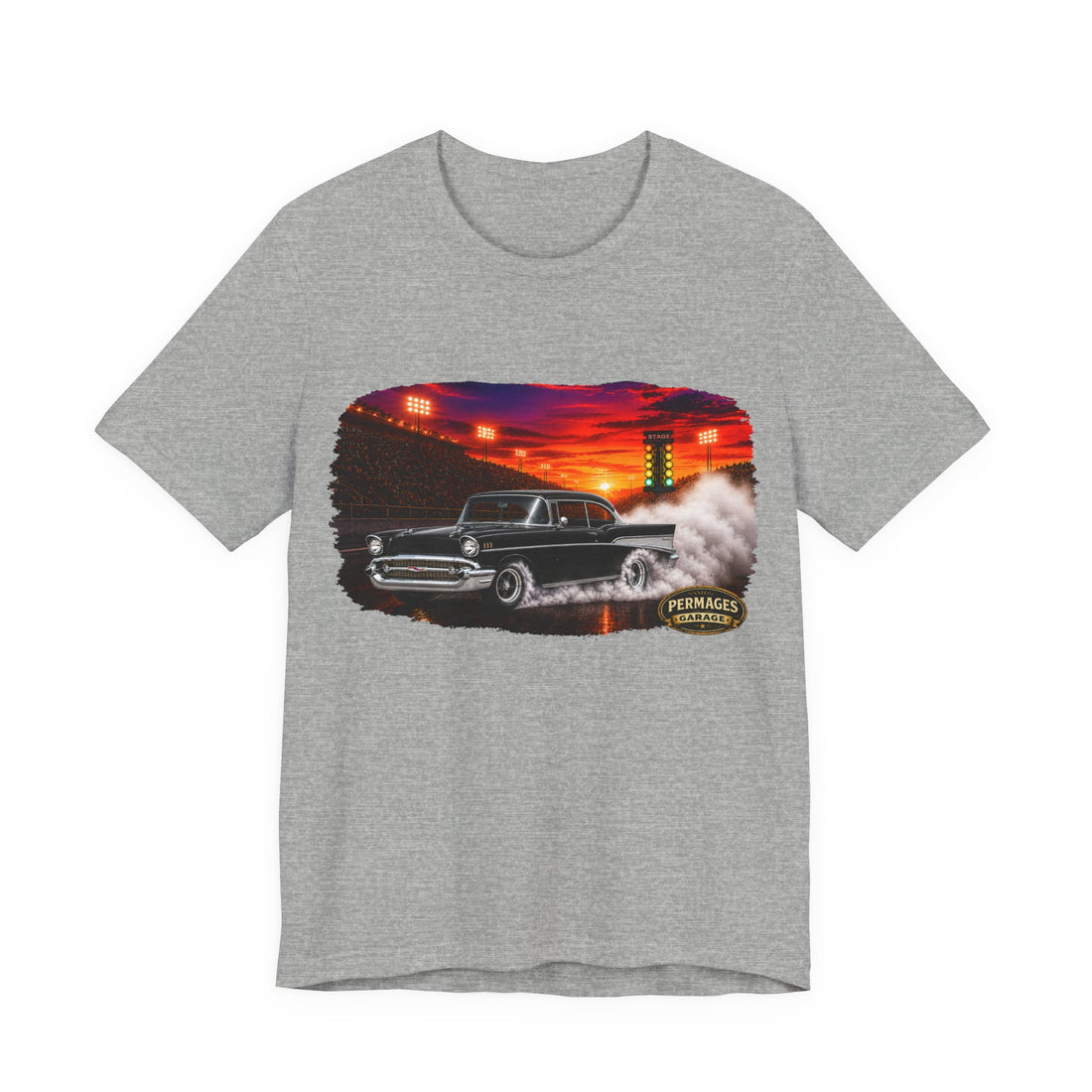 Nitro Series – High-Octane Classic  Drag Racing with Distressed 1957 Chevy Nitro Series T-Shirt