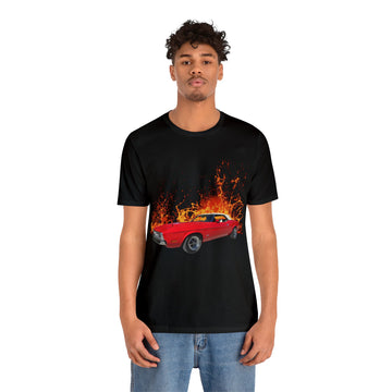 1972 Mustang in our lava series Short Sleeve Tee