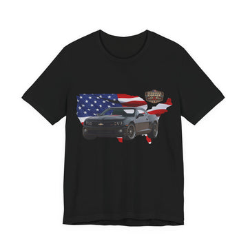 US Steel Series – Horsepower with a hometown!  Slightly Distressed 2012 45th Anniversary Chevy Camaro US Steel Series T-Shirt
