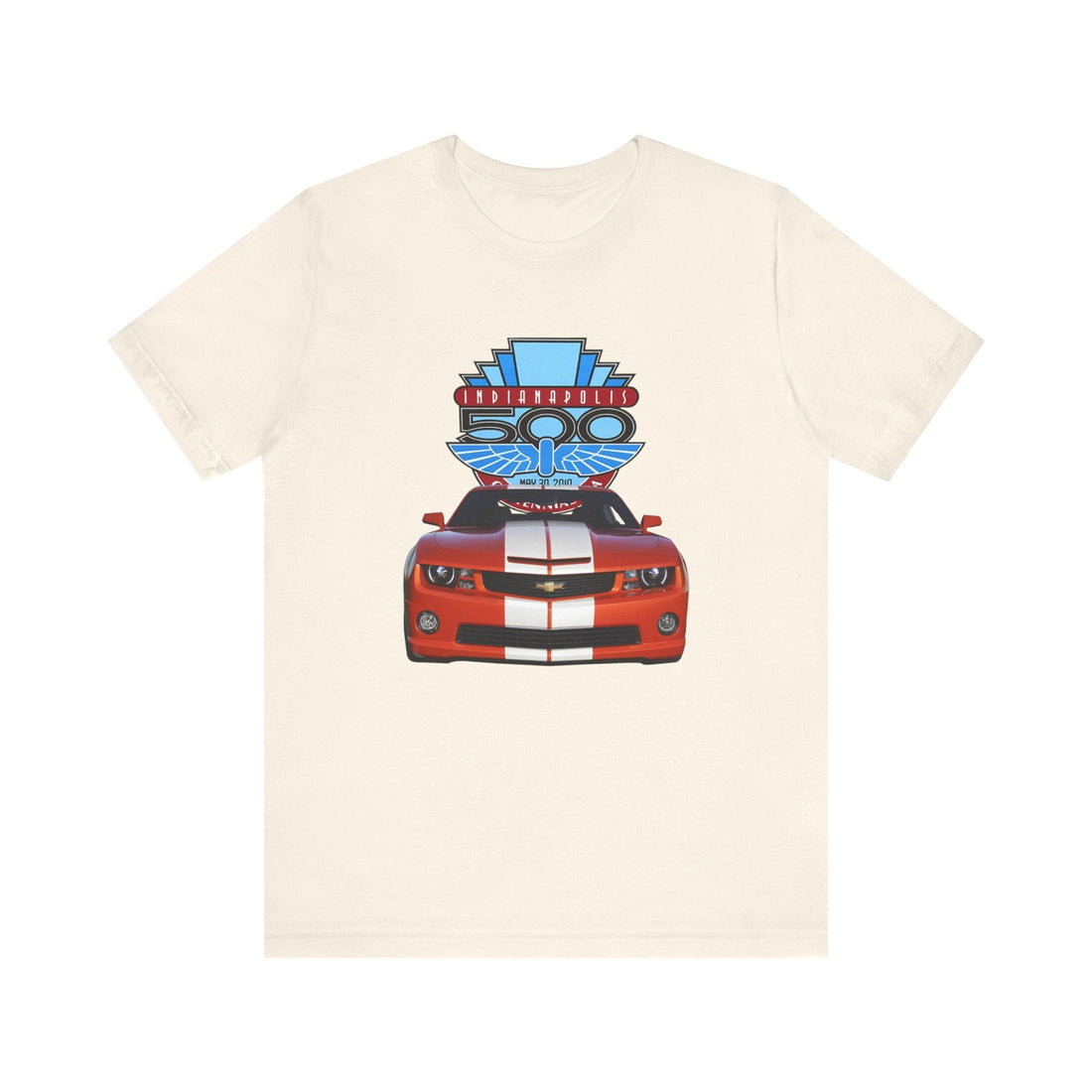 2010 Camaro Short Sleeve Tee with classic car graphic design, lightweight and soft cotton.