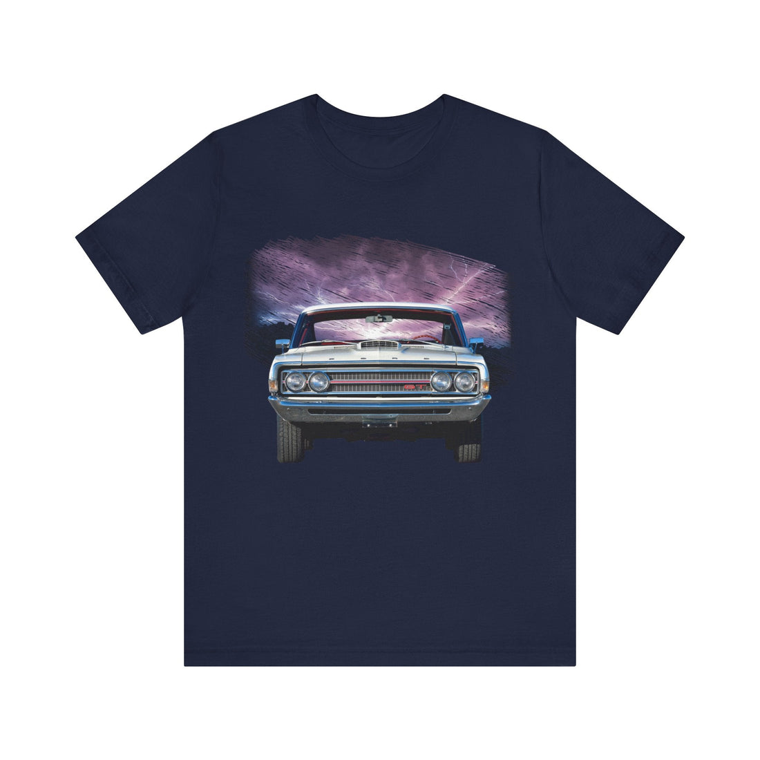 1969 Torino GT lightning series short sleeve tee with classic car graphic on front