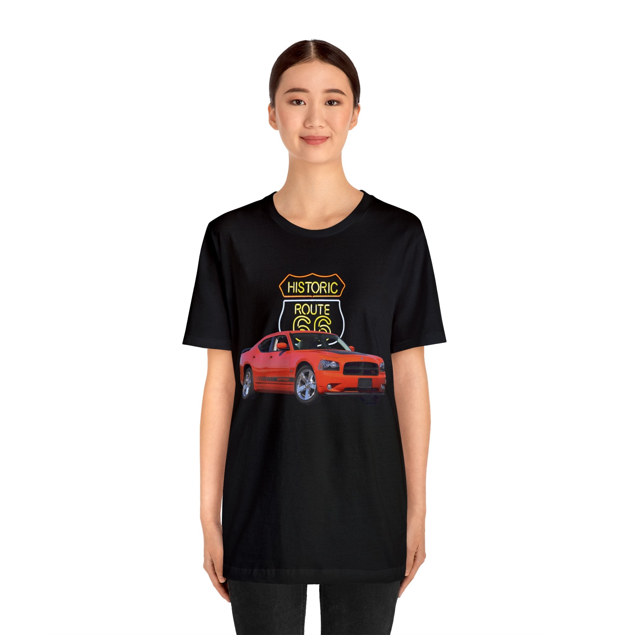 2008 Charger RT in our route 66 series Short Sleeve Tee