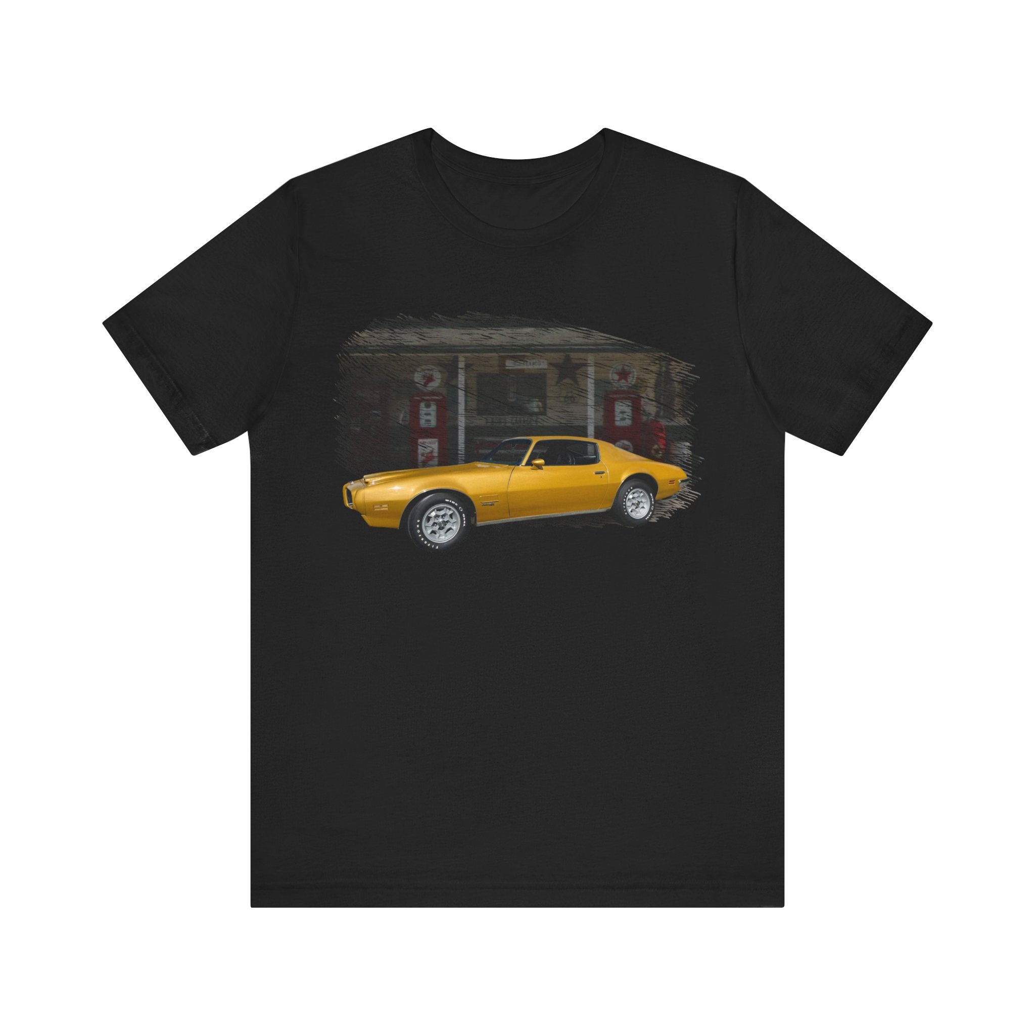 New 1971 Formula Firebird in our filling station series Short Sleeve T-Shirt