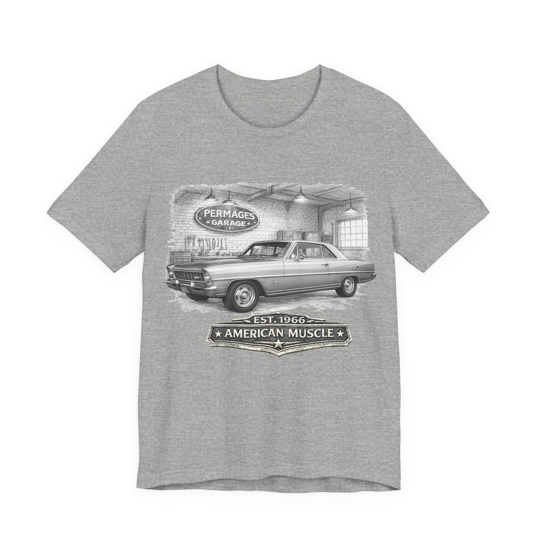 Garage Series – Its more than just a car!  Slightly Distressed 1966 Chevy Nova Garage Series T-Shirt