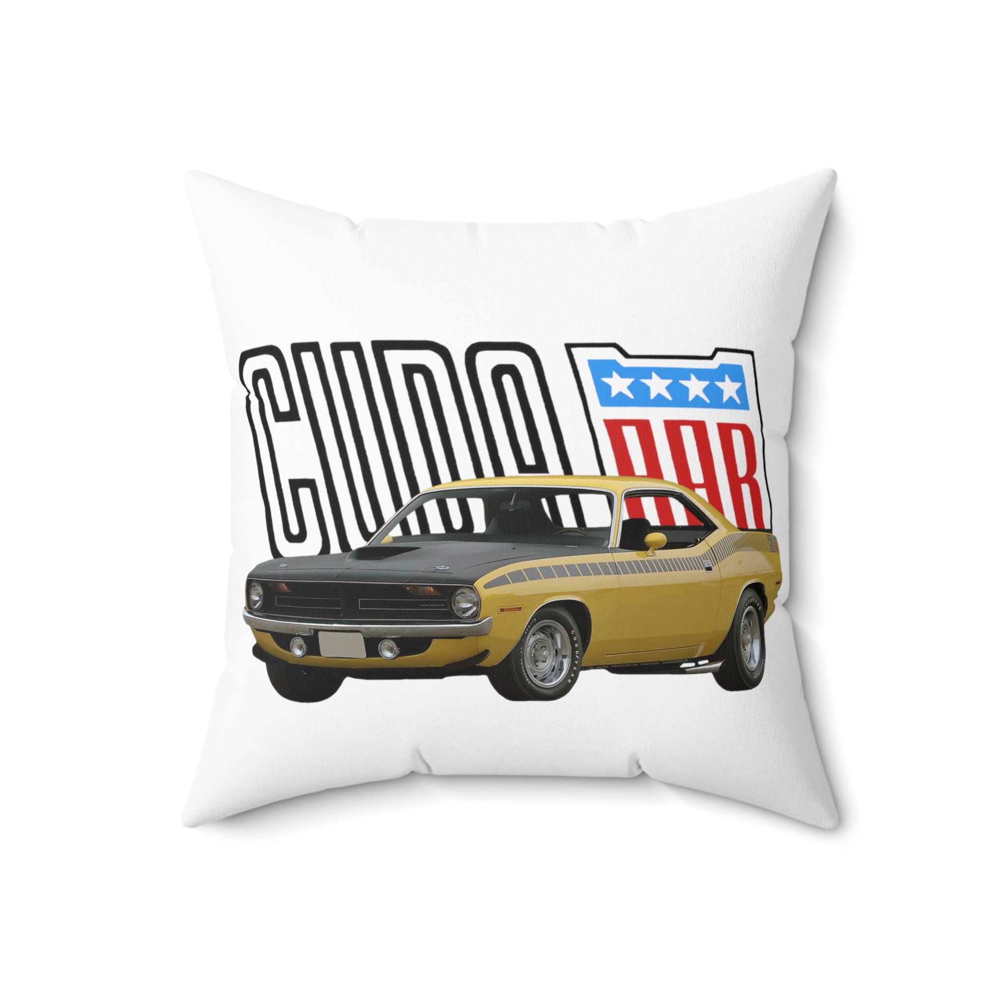 1970 AAR Cuda Spun Polyester Square Pillow