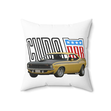 1970 AAR Cuda Spun Polyester Square Pillow