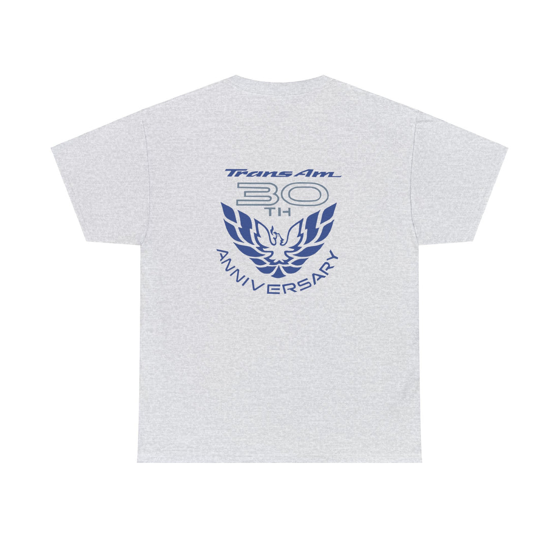 30th TA logo on back, Trans AM script on front Short Sleeve Cotton Tee