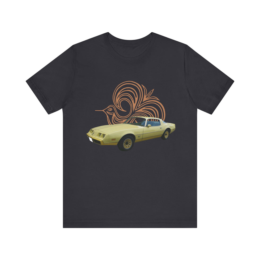 1980 Pontiac Firebird Espirit Yellow Bird  Short Sleeve Tee